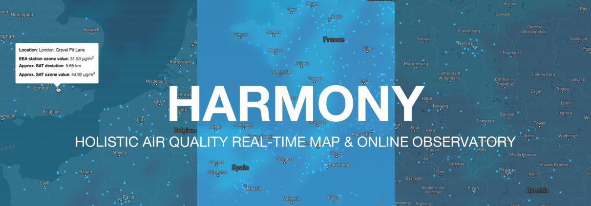 During NASA's International Space Apps hackathon, the team of Breeze Technologies developed HARMONY: a Holistic Air Quality Real-Time Map & Online Observatory.