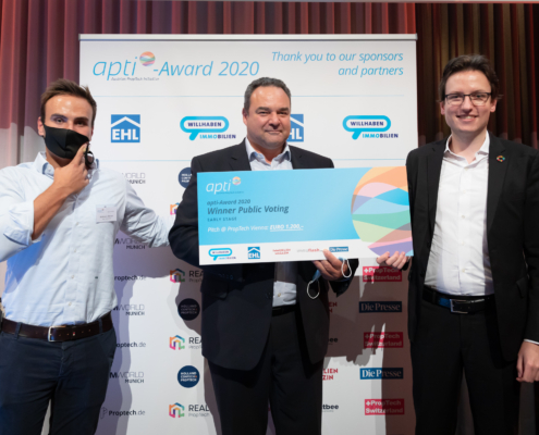 Breeze Technologies erhält den Publikumspreis bei der jährlichen apti-Award-Gala.