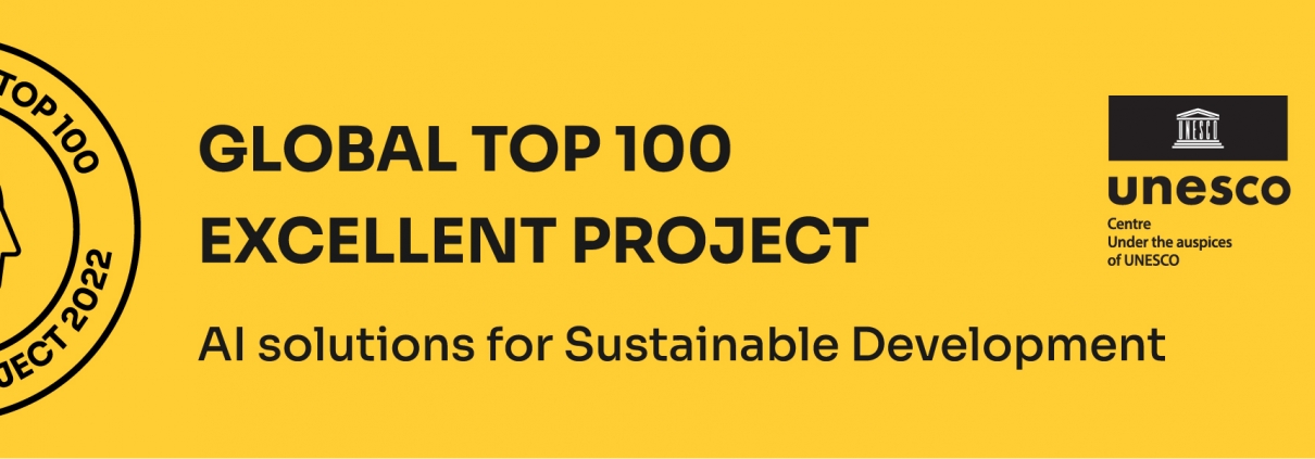 IRCAI Top 100 AI Solutions for Sustainable Development - Excellent Project