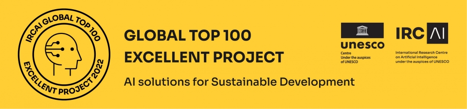 IRCAI Top 100 AI Solutions for Sustainable Development - Excellent Project