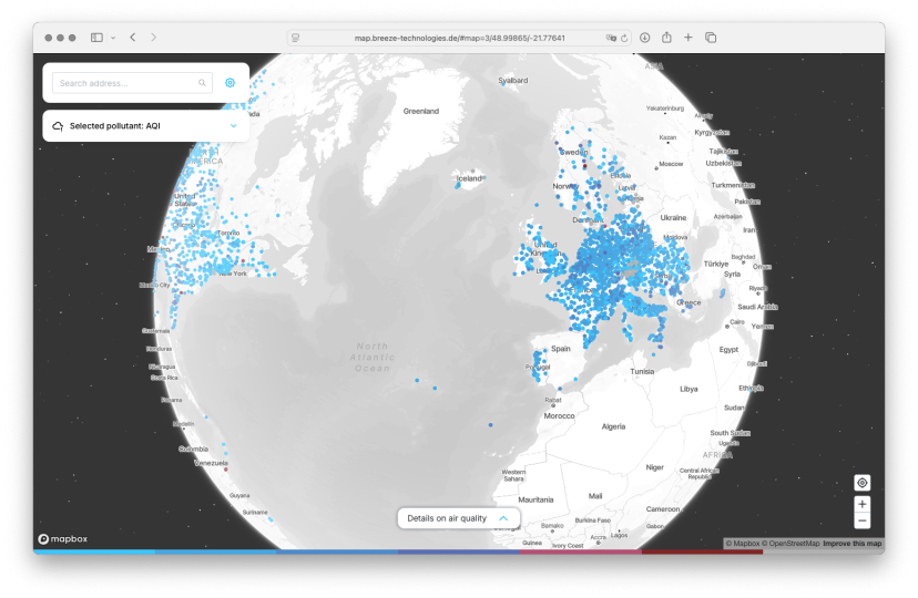 Air quality community portal